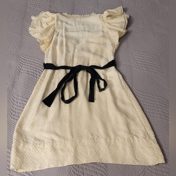 BCBG MaxAzria 100% Silk Ruffle Cap Sleeve Size XS - Picture 7 of 9